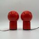 Pair of Space Age Table or Wall Lamps 'Asteroidi' by Siberin Caronno, 70s