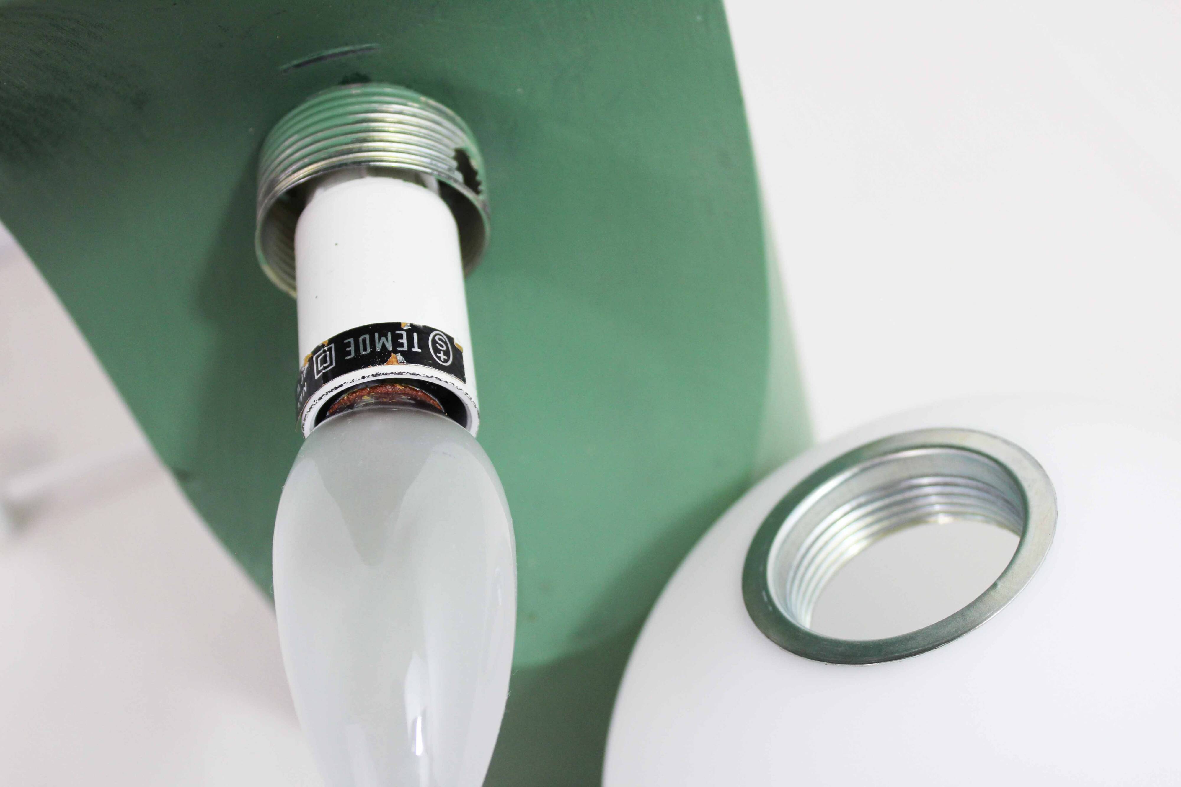 Table or hanging lamp, wood and glass, 1970