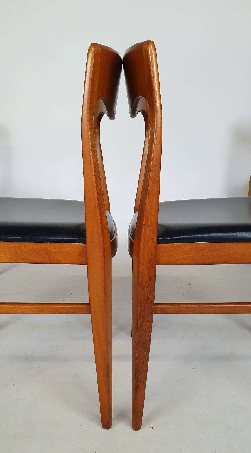 Serie de 6 chaises scandinaves