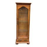 Vitrine anglaise en bois massif 1 porte 190cm