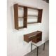 Suite of asymmetrical Scandinavian wall shelves 60s