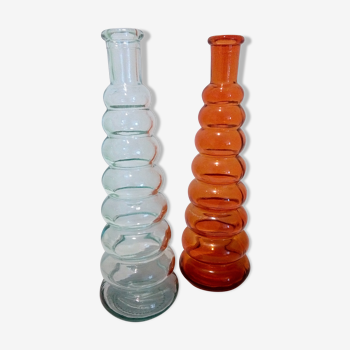Glass bottle duo