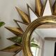 Grande étoile décorative avec miroir mural