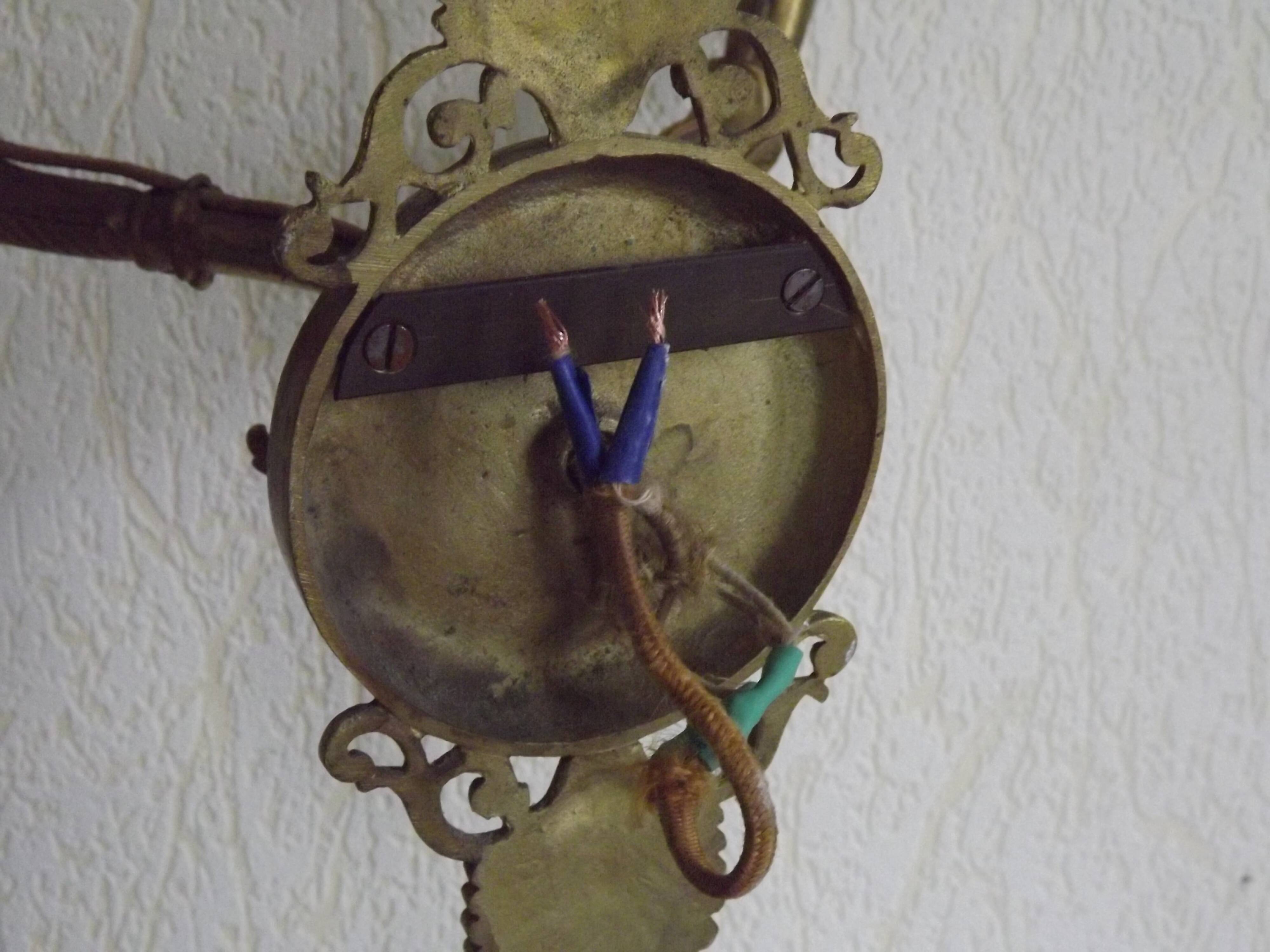 French Antique Bronze Empire Double Wall Sconce with Fan & Swan Detail 5239