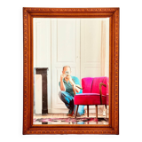 Antique mirror with beveled glass