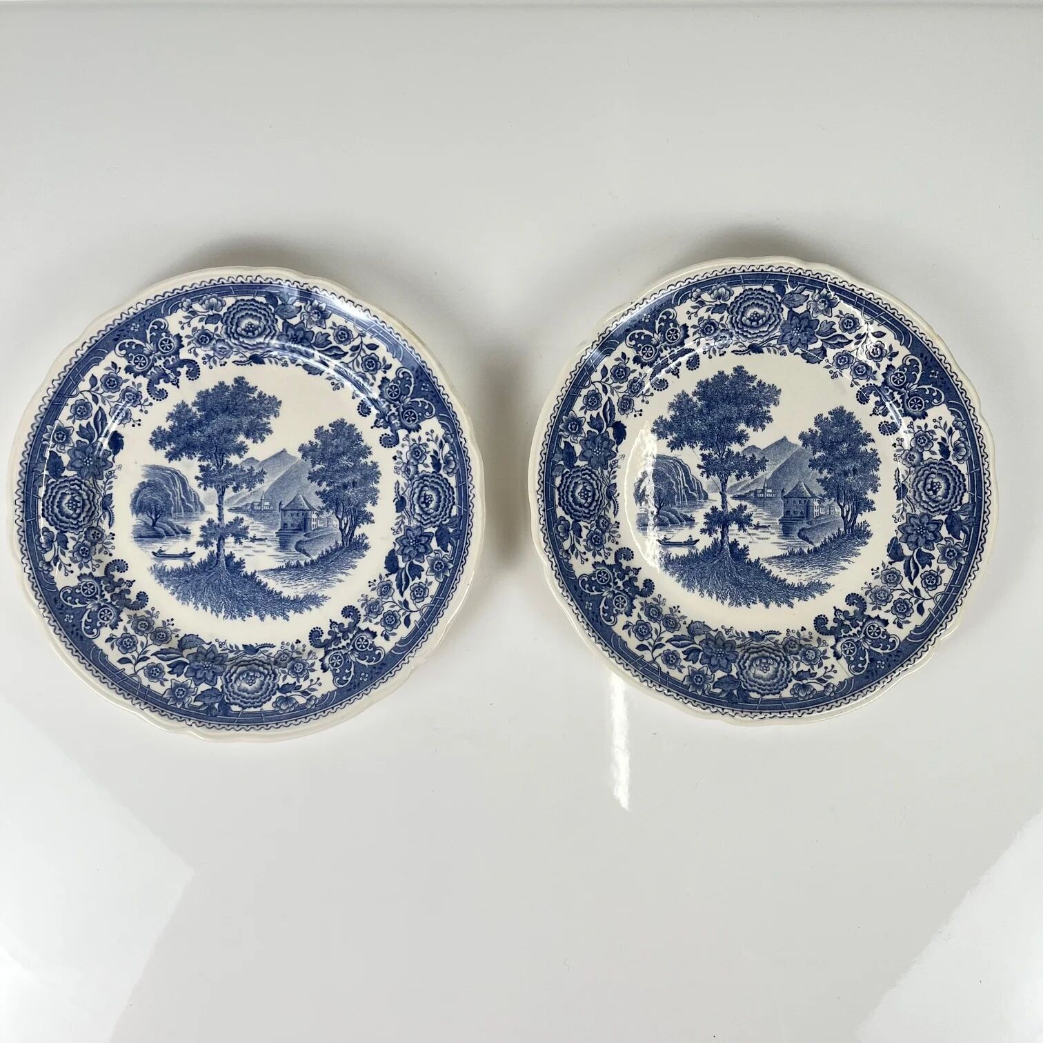 Set de 2 assiettes à dessert Villeroy & Boch "Burgenland", bleu