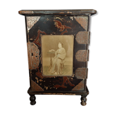 Cabinet furniture japan edo period signature and color photo