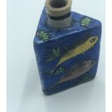 Bottle Or Bottle In Glazed Ceramic, Iznik, Qajar, Persia.