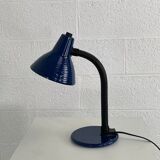 Blue industrial desk lamp