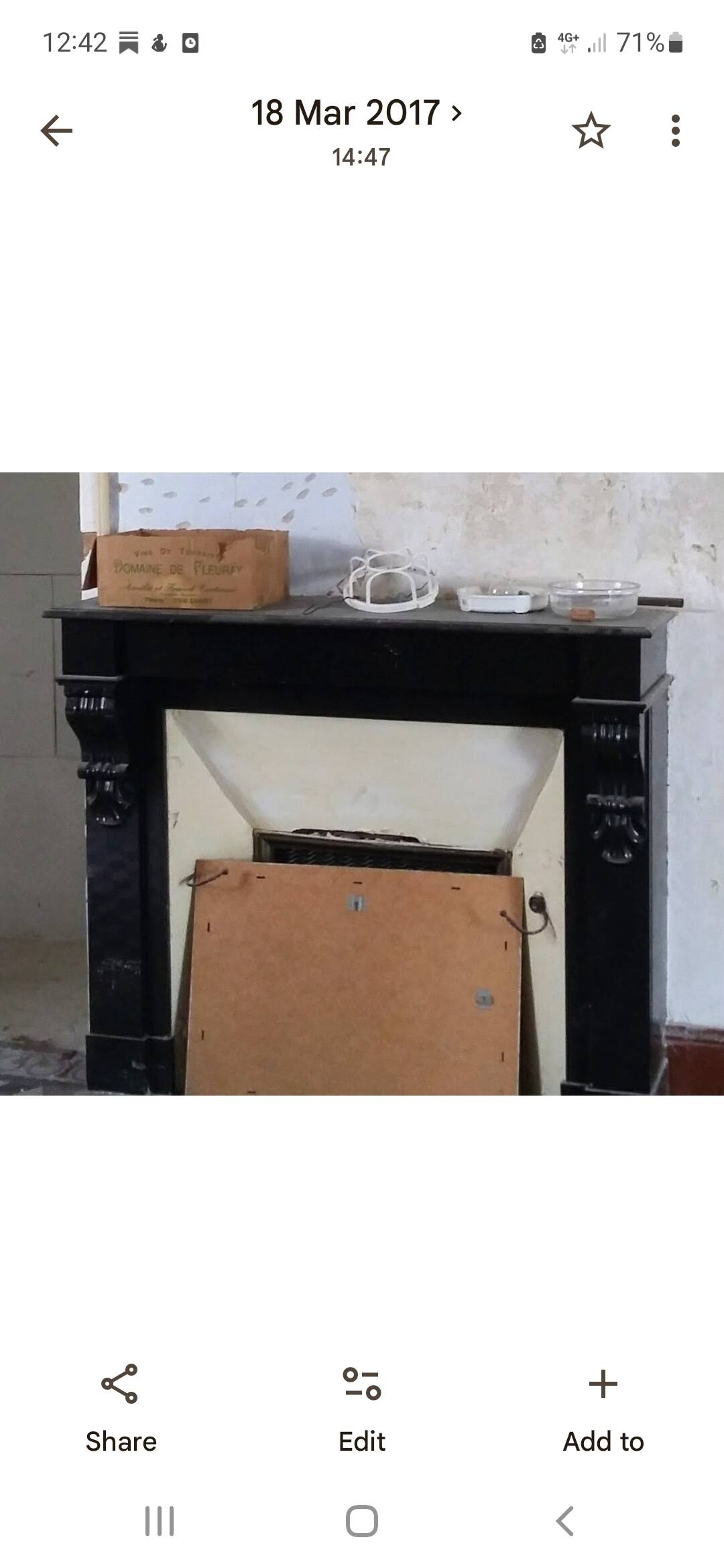 Antique Belgian Black Marble Fireplace - Napoleon III