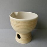 Set of 6 mazagrans and a sandstone pitcher