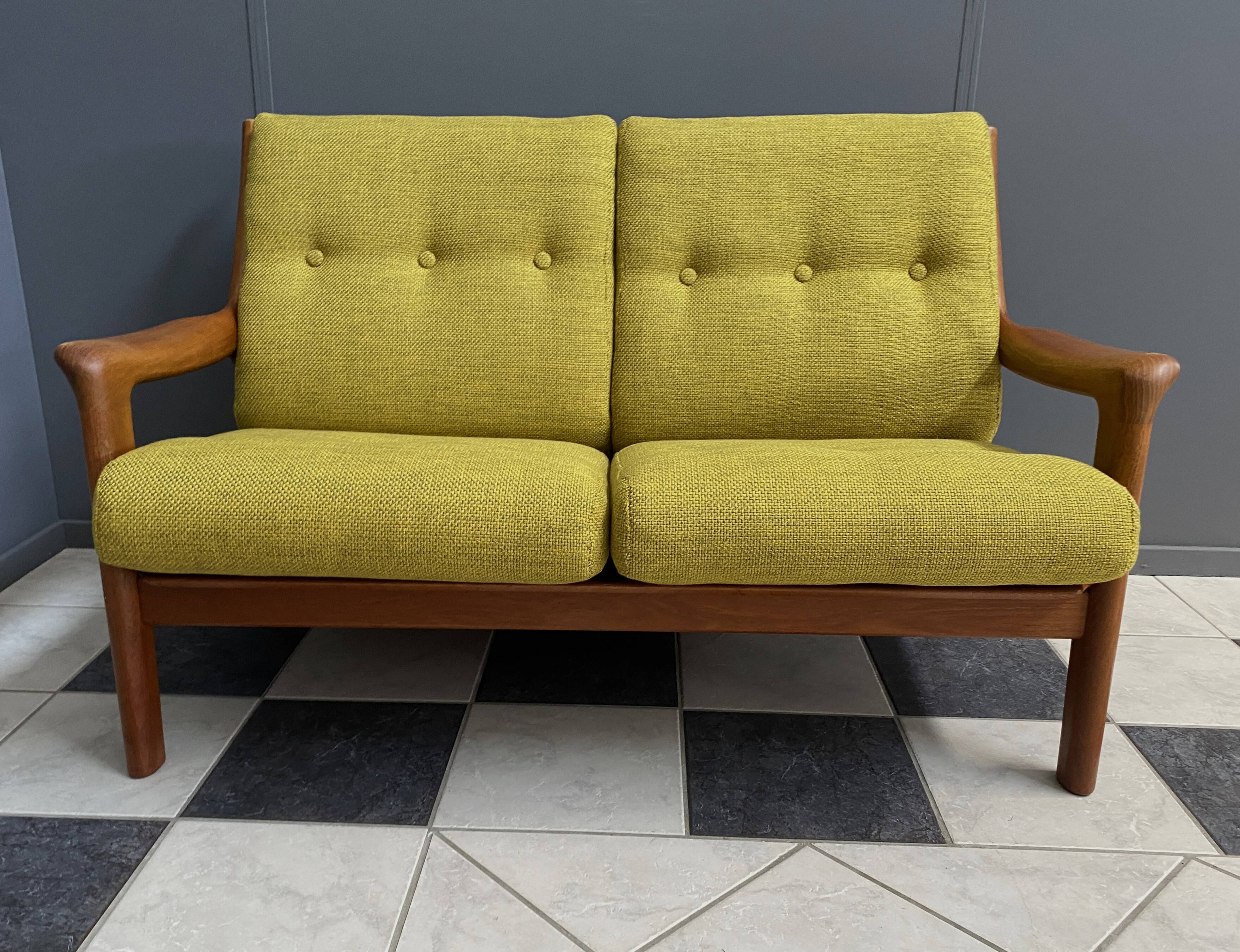 Gustav Thams teak 2-seat sofa for A/S Vejen Denmark 1960s