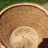 Pair of Vintage Wicker Armchairs