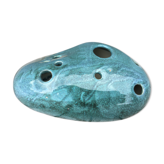 Roller spike flowers, blue-green ceramics