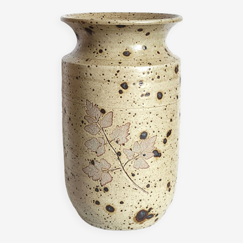 Pyrite stoneware vase