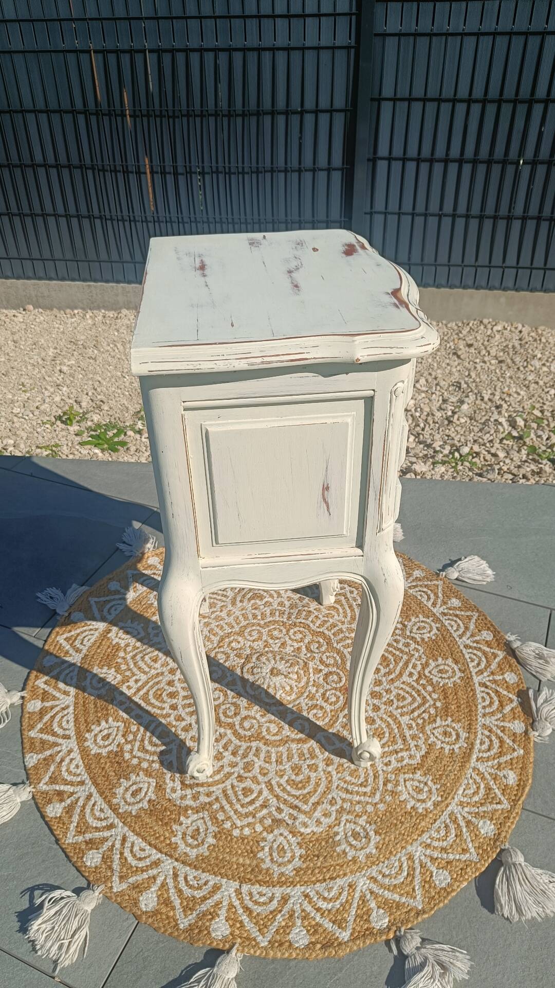 Louis XV bedside table with patina