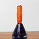 Vintage art glass candle holders, set of 2