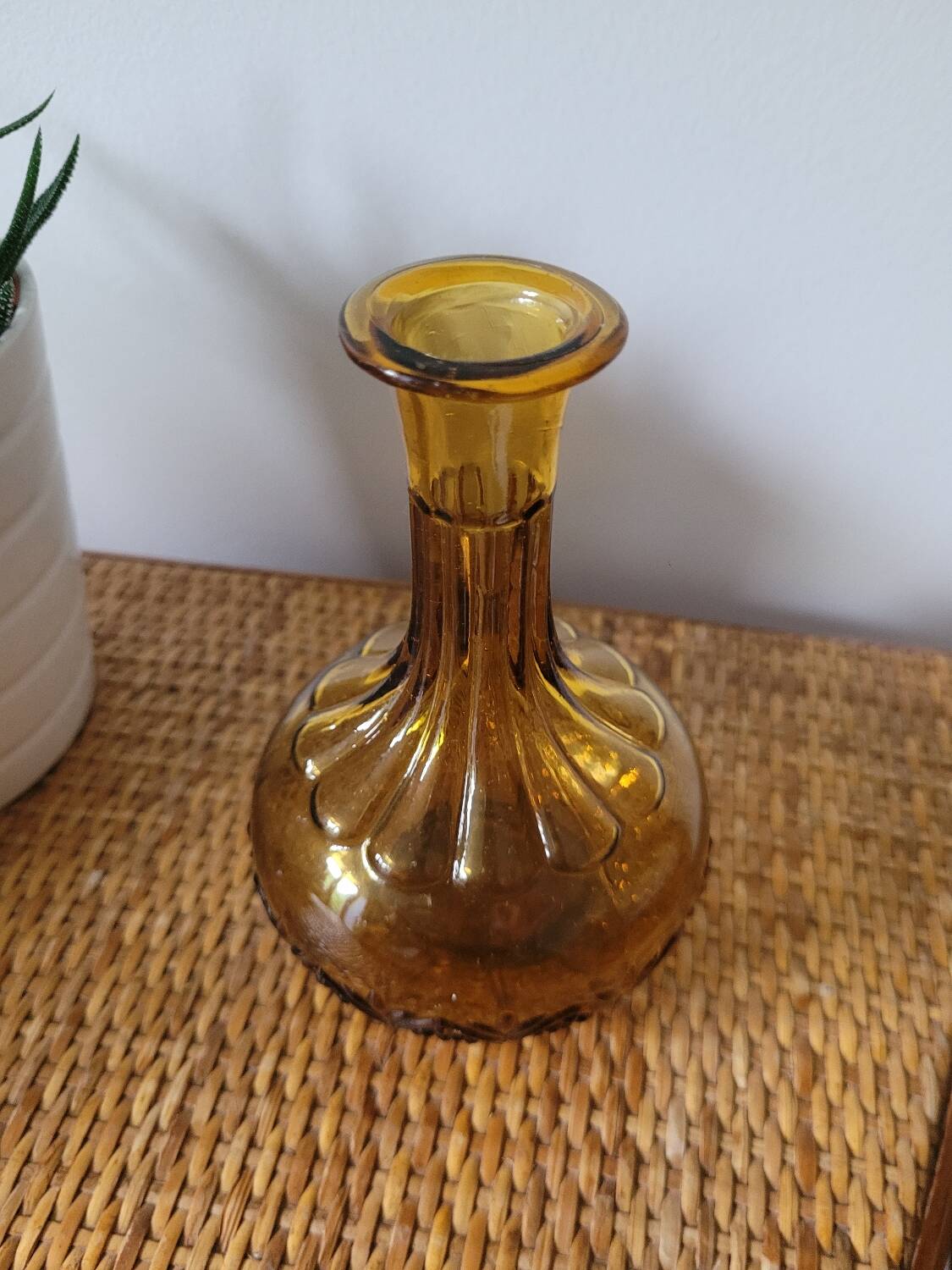 Small amber vase 70's