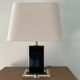 Belgo Chrom lamp in brass and lucite 70s
