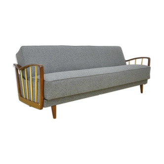 Mid-century folding 3 seat sofa, 1960