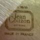 Octagonal stainless steel platter, silver-plated metal, Jean Couzon