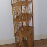 Vintage rattan shelf