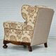 Fauteuil relax danois en tissu années 1950