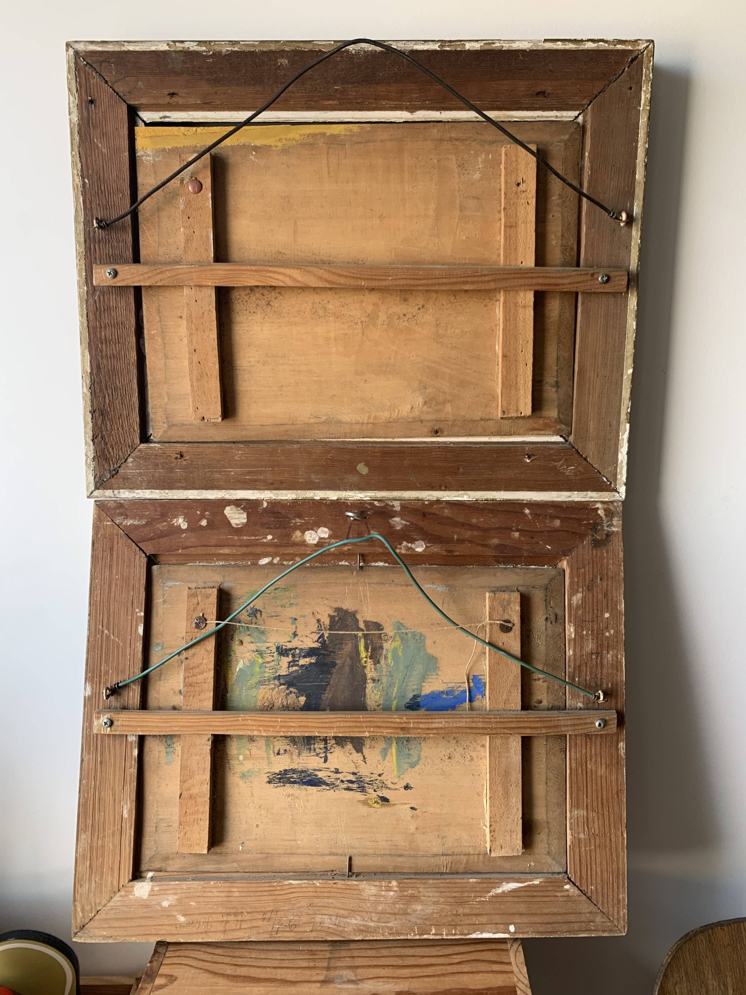 Pair of Impressionist Oil Paintings of Vintage and Antique Landscapes