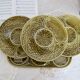 Gien 1960s 7-piece barbotine artichoke tableware set
