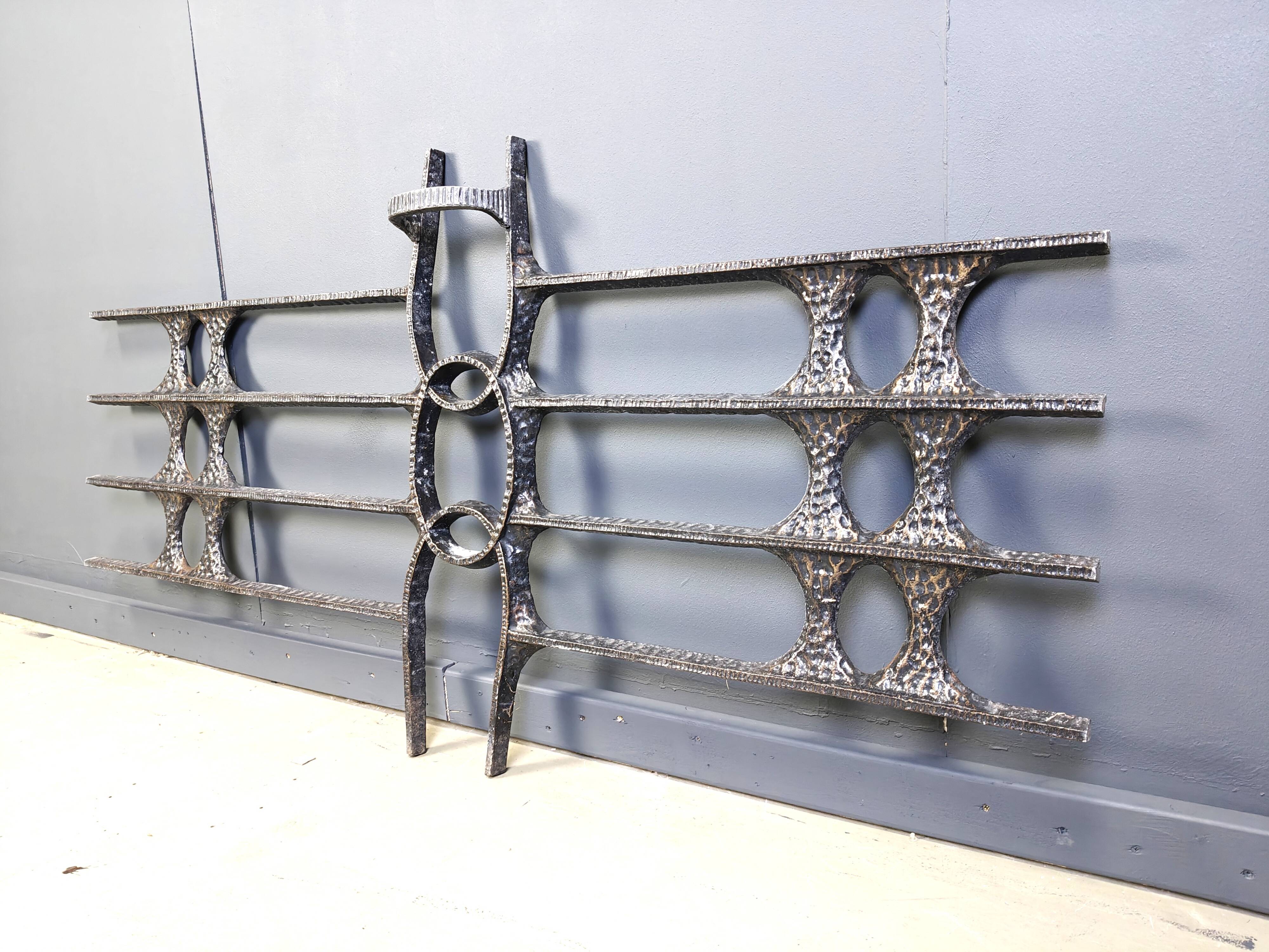 Large vintage brutalist wall sculpture, 1970s