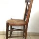 Former Directory-style chair with fleur de lily seating mulch 19th