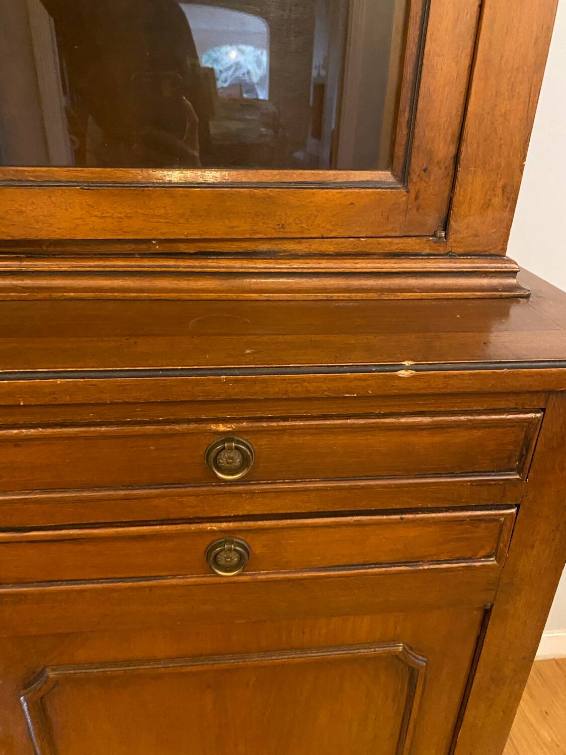 Louis Philippe style display cabinet