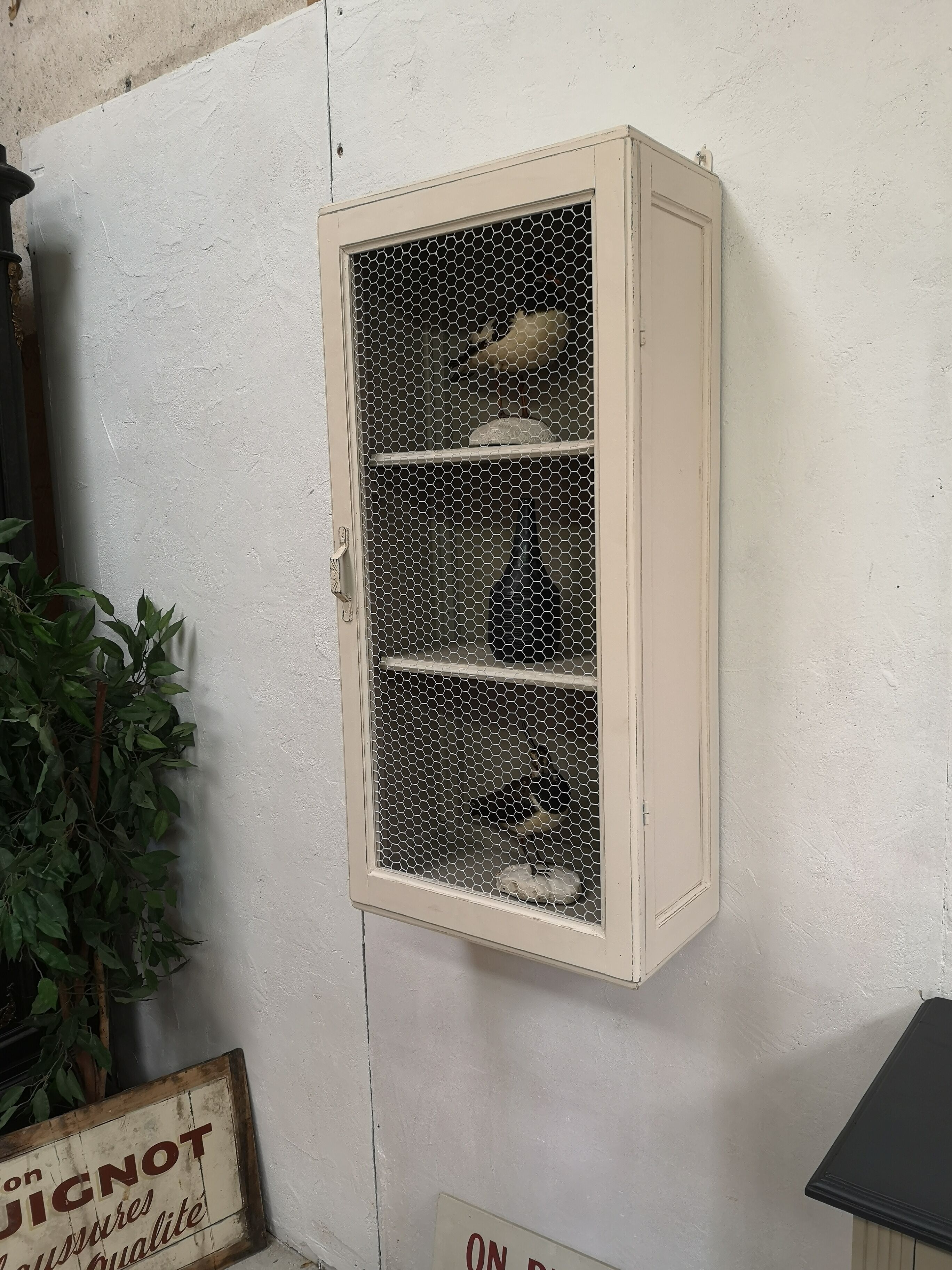Vitrine murale patine