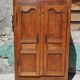 Old rustic oak cabinet of the 19th century louis 15 style