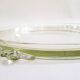 Plat rond 1940' anses fleurs