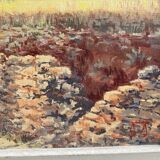 Canvas of Sarazanas, Provençal farmhouse