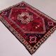 Tapis Tribal Vintage 160x117 cm Laine Oriental Tapis Fait à la Main Rouge, Moyen
