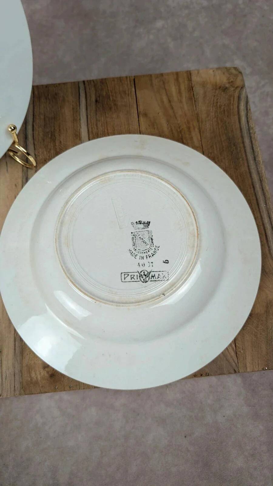 Set of 2 antique deep plates Saint-Amand – Primax