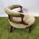 Fauteuil empire velours vert ancien