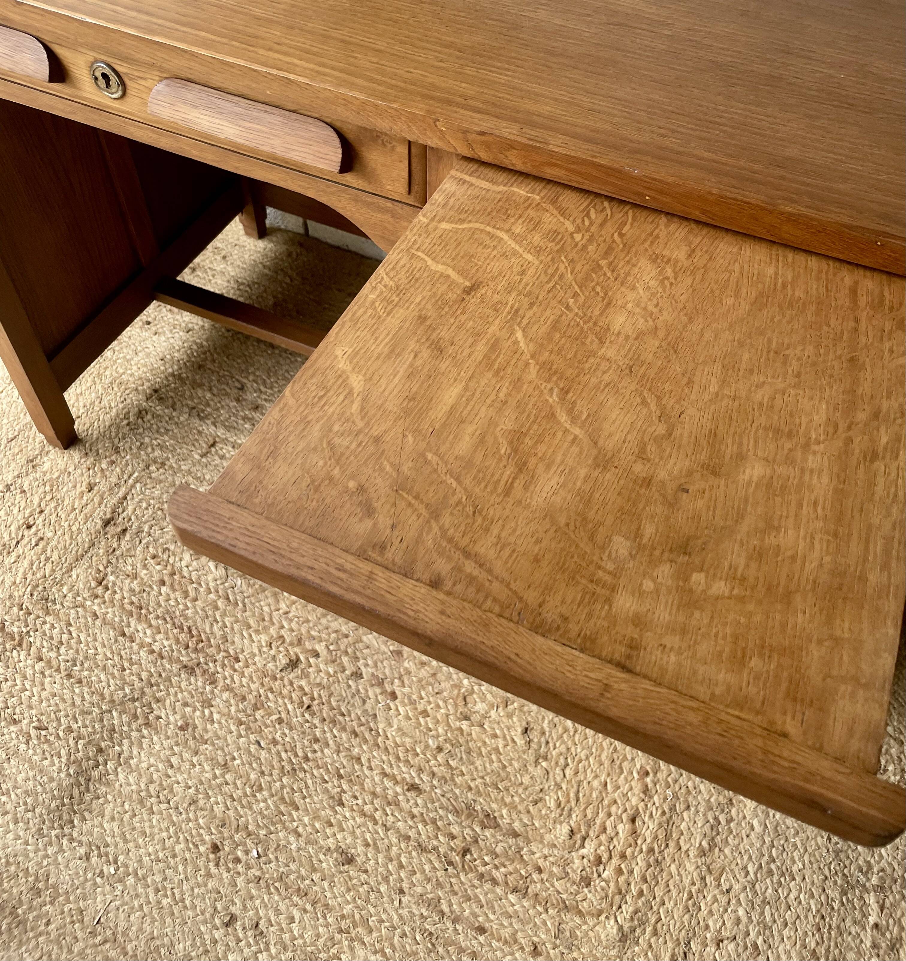 1950s oak desk