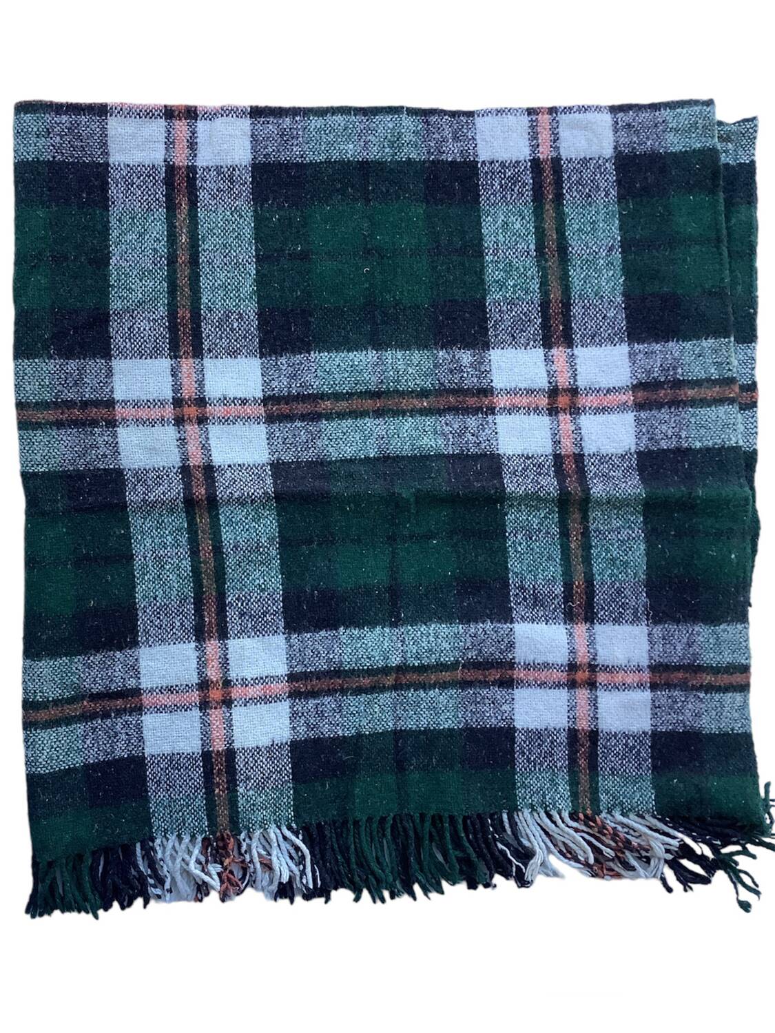 Vintage tartan throw