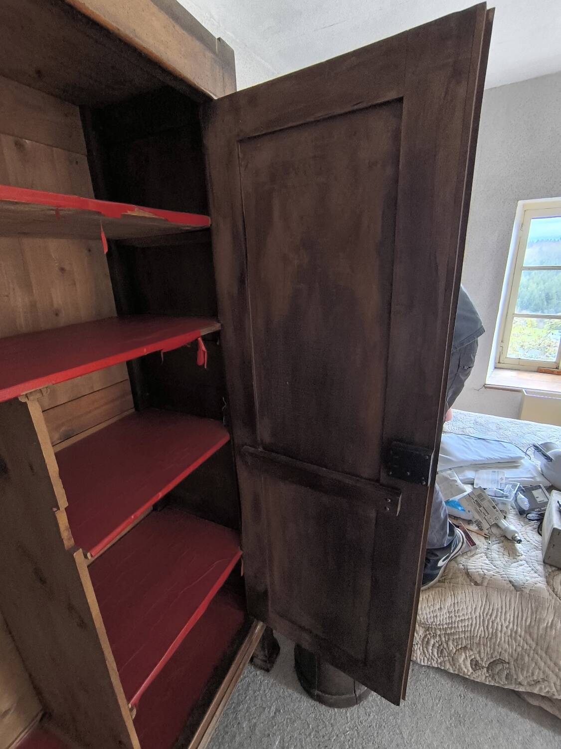 Louis Philippe oak wardrobe