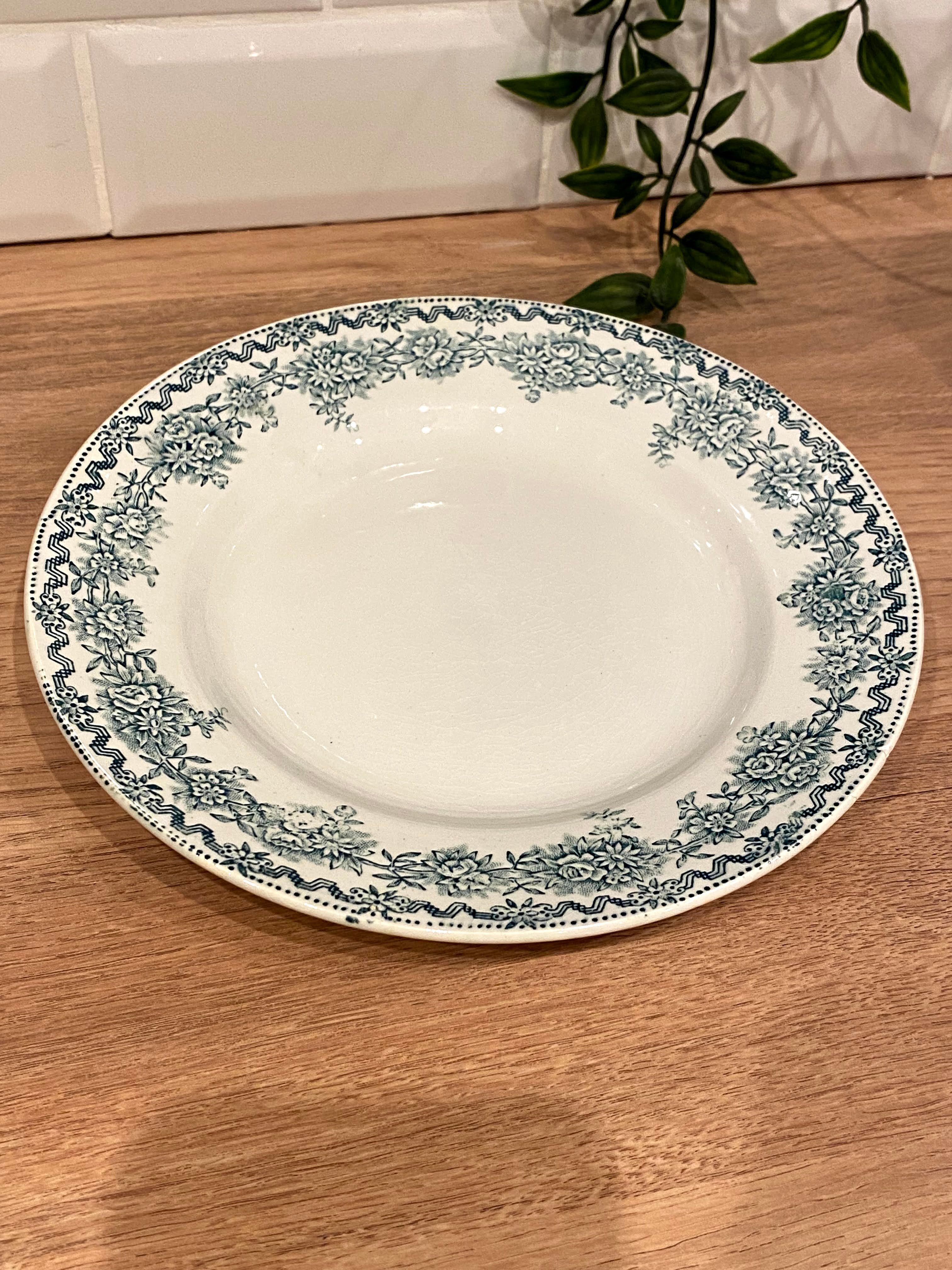 Paire d'assiettes Saint Amand collection Argenton