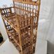 Beautiful Peacock wall shelf, made of rattan, 1960s