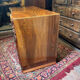 Art deco vintage brocante burr walnut desk carved 1920-1930