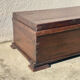 Old exotic wood chest from Ghana