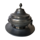 Soup tureen on a pewter serving dish