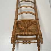 Chaise de nourrice paillée vintage