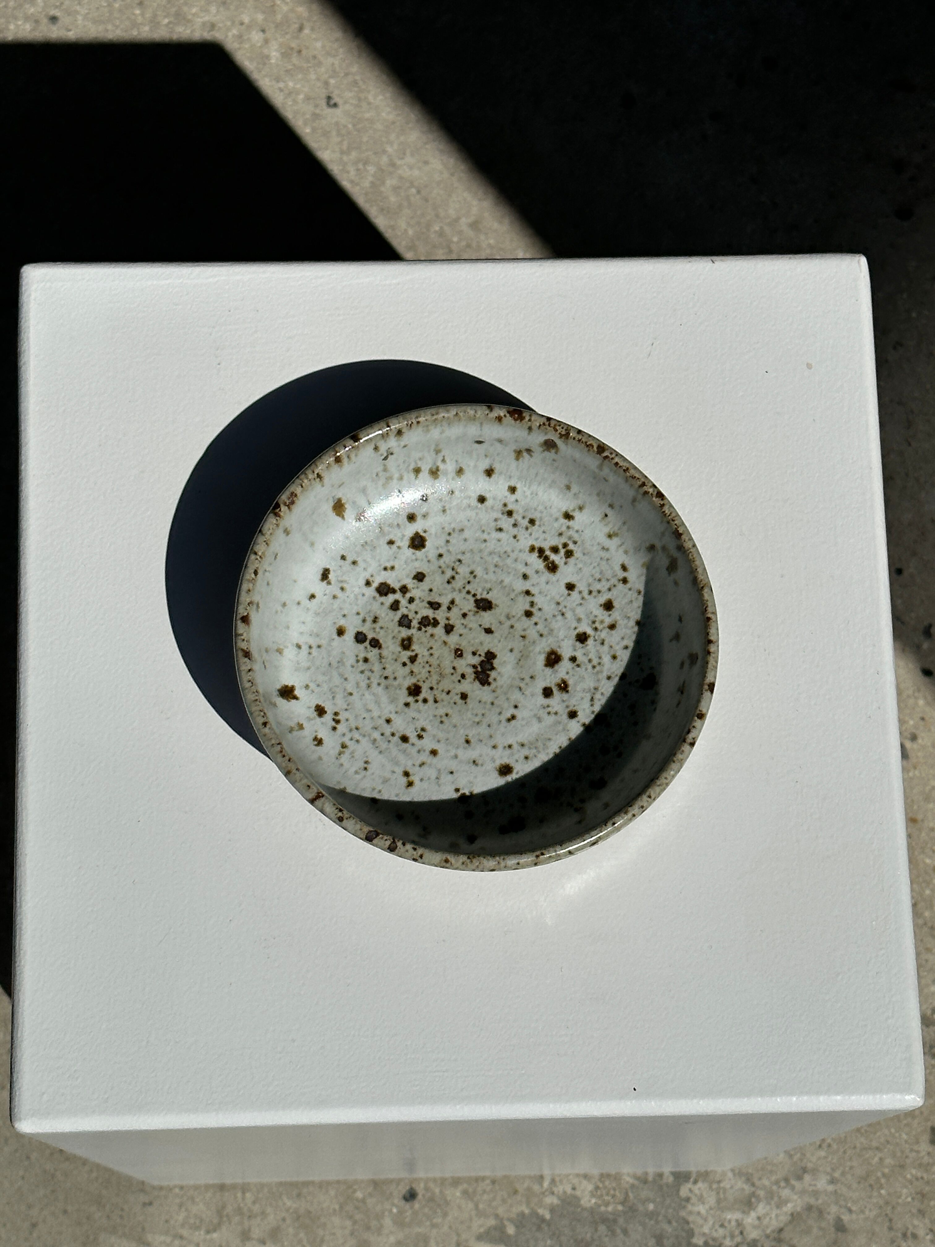 Bol en céramique moucheté et brun mat