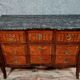 Louis XV period crossbow chest of drawers in precious wood marquetry circa 1750